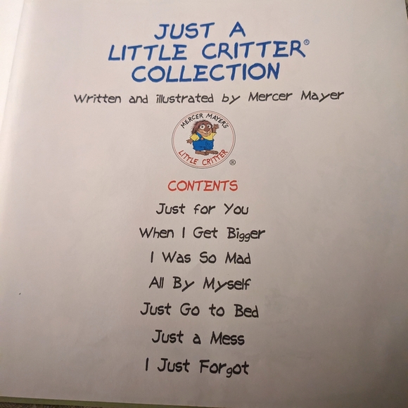 Just a Little Critter 7 in one book - Picture 3 of 3